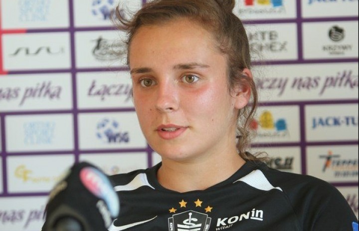 Alicja Piechocka z golem w Ekstralidze