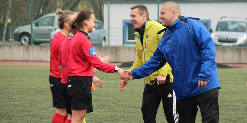 Kołyska po golu Olimpii Szczecin