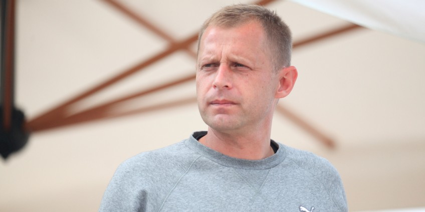 Trener Sparty Daleszyce z oznaką od ministra