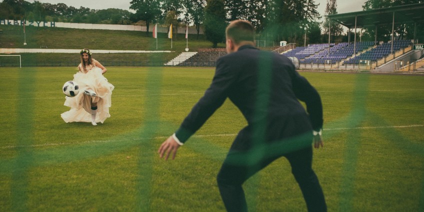 Miłość nie tylko do piłki. Przepiękna sesja