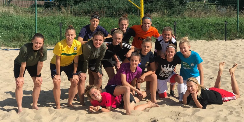 Mistrz z plaży trenuje