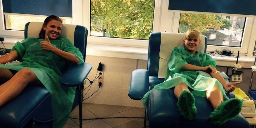 Zawodniczki Olimpii Szczecin oddały krew